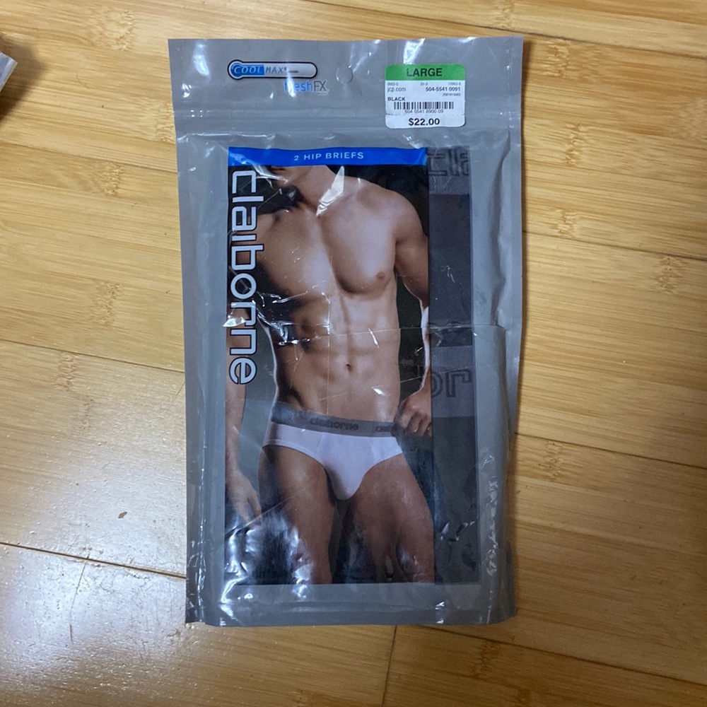 Claiborne Men’s Tightie Whities Size Large 2pk